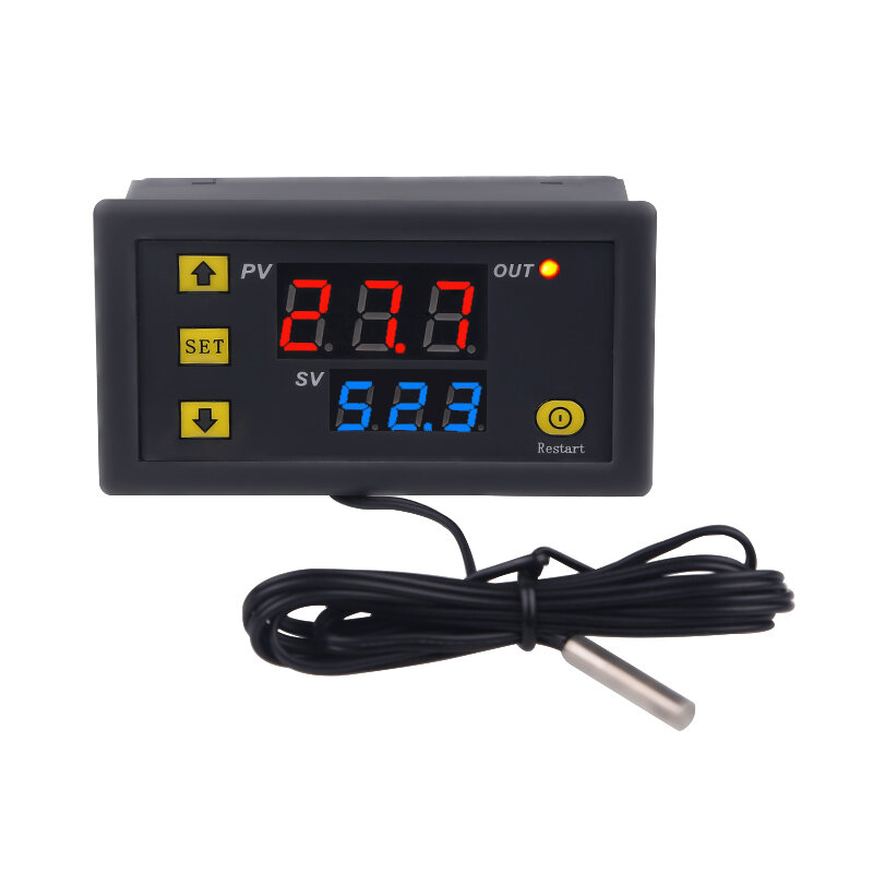3PCS DC12V Temperature Controller Digital Display Thermostat Module Temperature Control Switch Micro