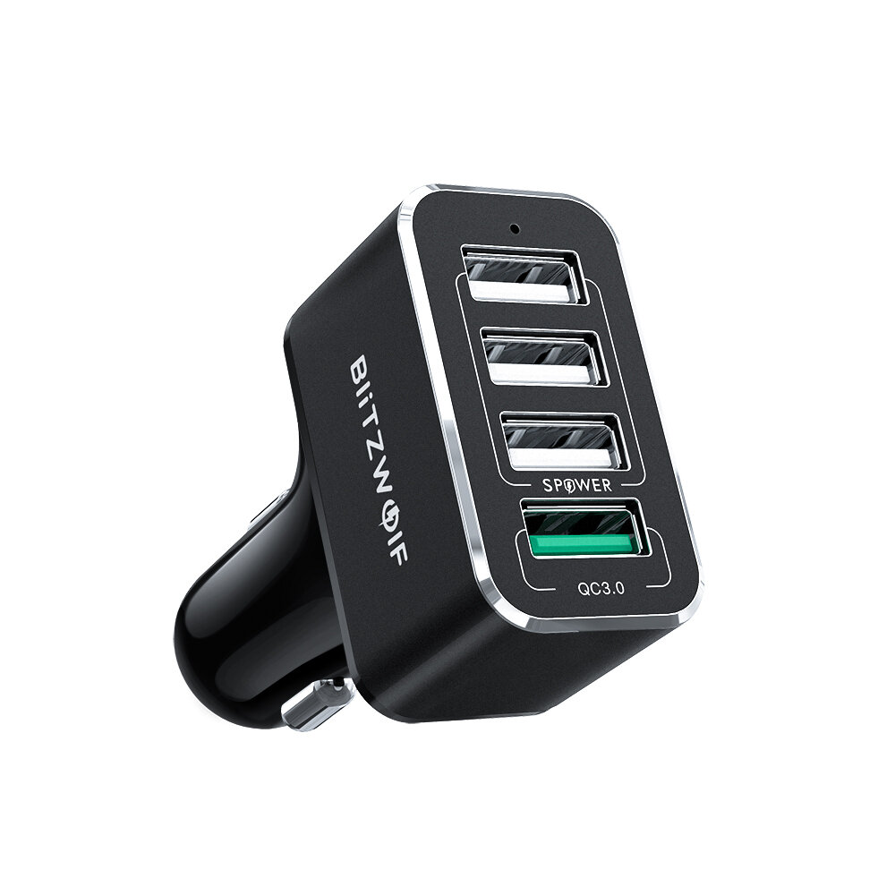 BlitzWolf® BW-SD3 50W 4 USB Ports QC3.0 Fast Charging Car Charger