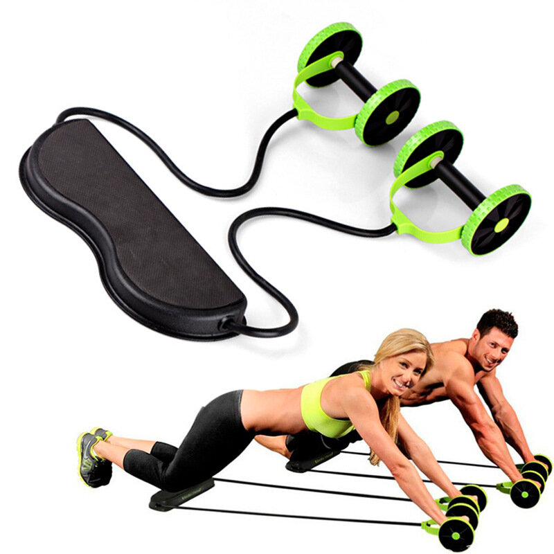 

Multifunctional Folding Abdominal Wheel Mute Adjustable Auxiliary Rope Five Levels of Strength Available AB Roller for B