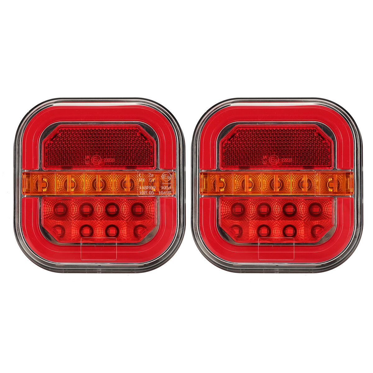 2 stks 12-24 V 2835 LED Achterlichten Stop Lights Indicator Lights Voor Trailer Caravan Van Vrachtwa