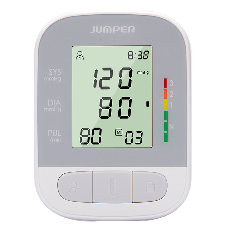 JUMPER JPD-HA210 Blood Pressure Monitor LCD Digital Display One-touch Operation Blood Pressure Monitor Portable Tow Memo