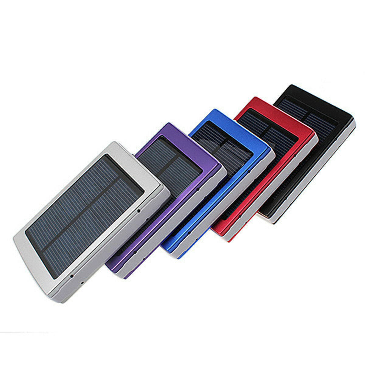 Draagbare zonnepaneel Dual USB Externe mobiele batterij Power Bank Pack Oplader voor iPhone HTC