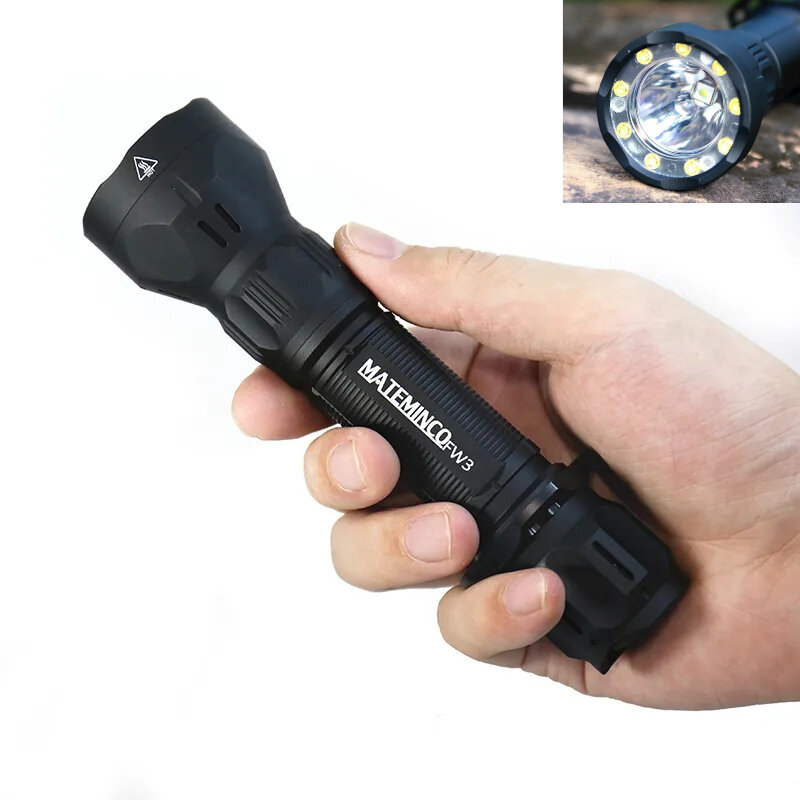 

Mateminco FW3S SFT40 2655lm 616m Long Range LED Flashlight 21700 Battery Lanterna Tactical Torch For Hunting Camping Fis