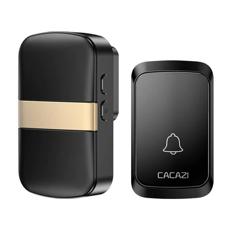 

CACAZI Wireless Doorbell 60 Chimes 5 Volume Waterproof buttons 300M Remote Home Smart Music Doorbell US EU UK plug Recei