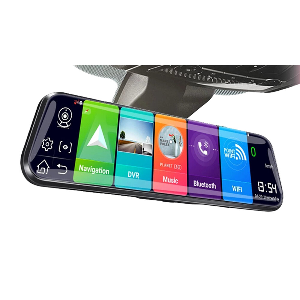 

E-ACE 4G Car DVR 10 Inch Mirror Dash Cam Android 8.1 GPS Navigation Car Camera Auto Recorder ADAS support 1080P Rear Cam