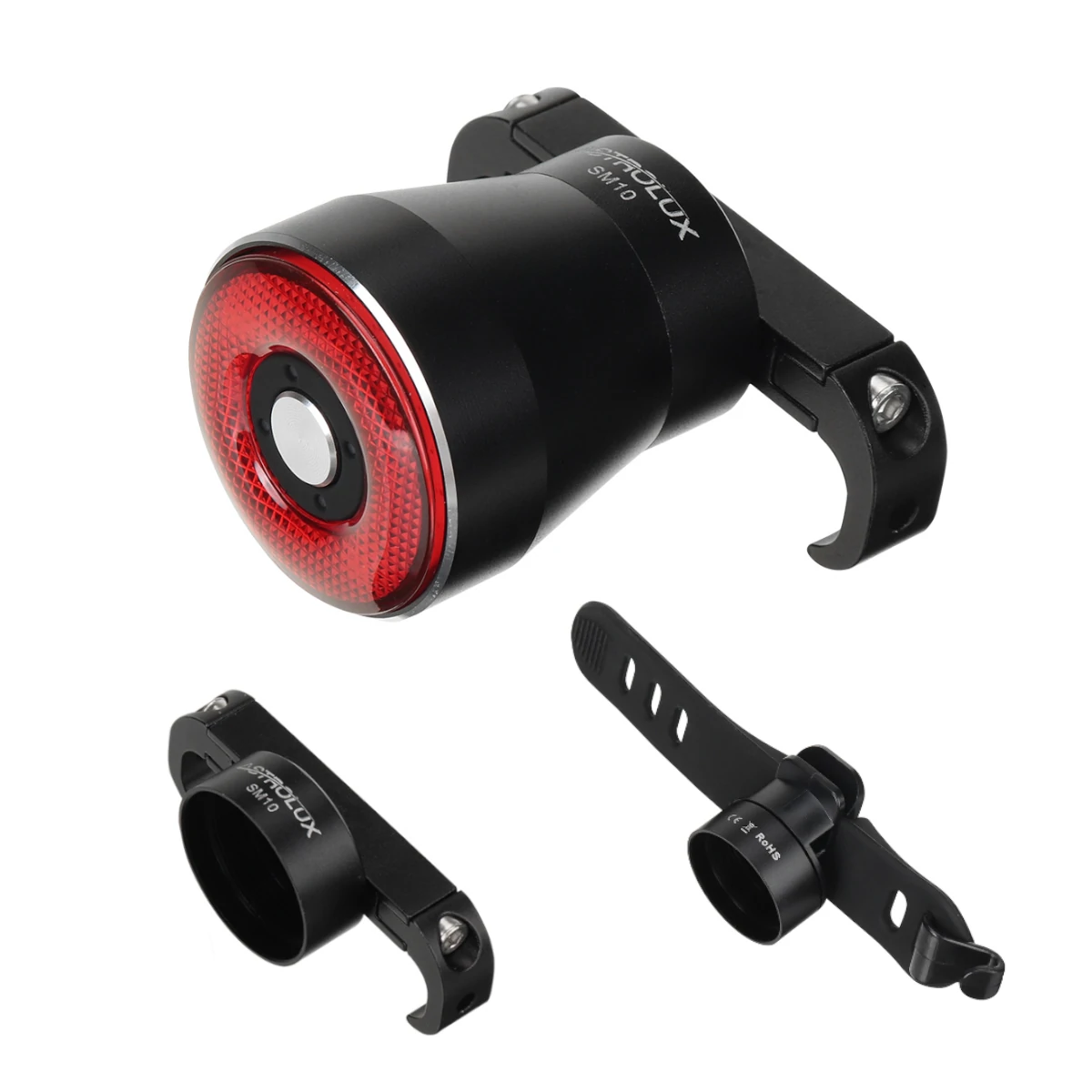 Astrolux® SM10 Smart Brake Sensing Bicycle Taillight Type-C USB Rechargeable Aluminum Alloy Optical Intelligent Bike Light BTM Bike Taillight - Front Light