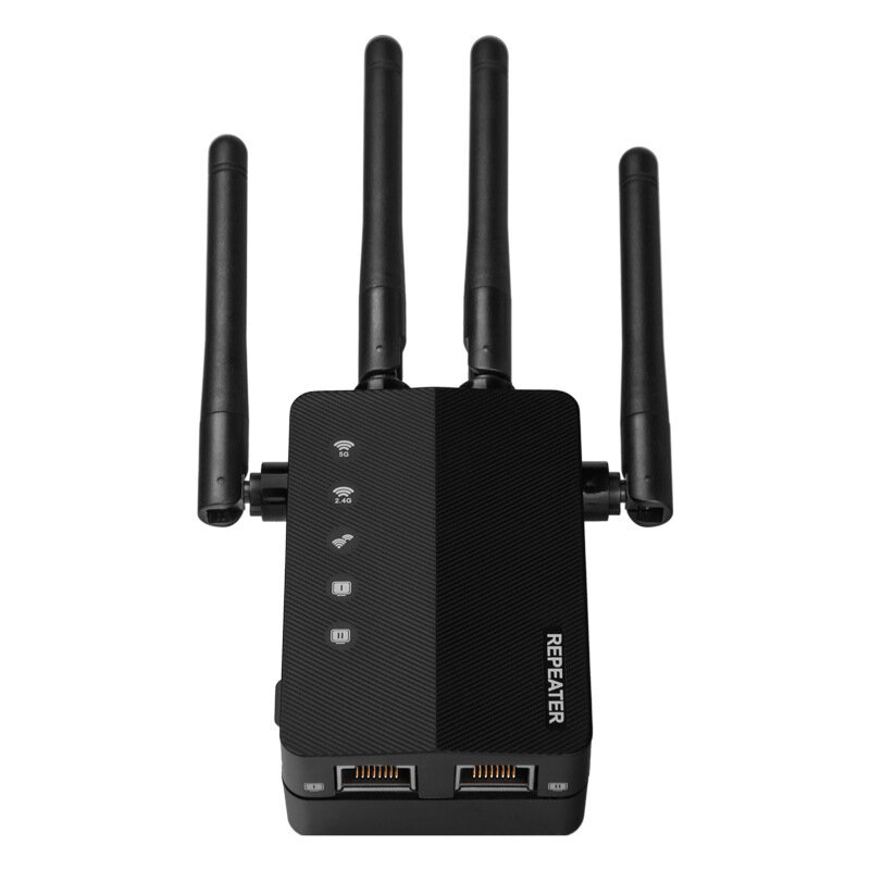 Wd-1206u Wireless WiFi Repeater Dual Band 1200m Networking Booster Through Wall Repeater Intelligent Wifi Signal Expande