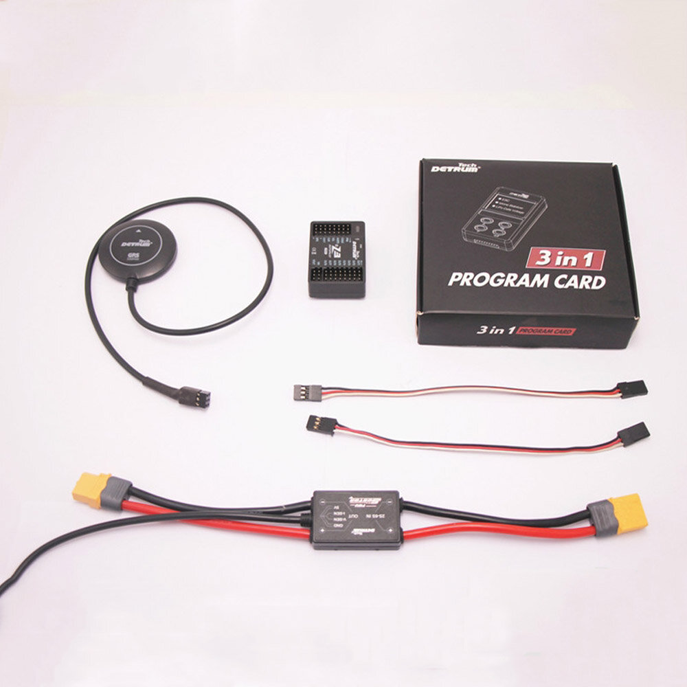 Detrum Z3-FPV FPV Aircraft Flight Control Built-in OSD With 3-in-1 Programming Card GPS & PMU for FP