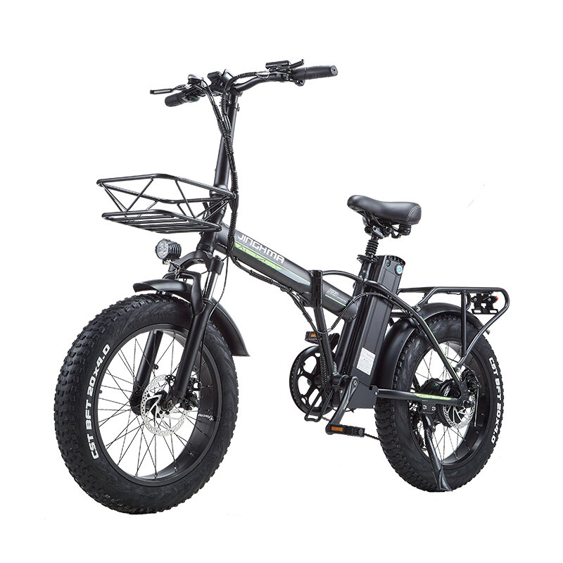 [EU DIRECT] JINGHMA R8 800W 48V 15Ah 20inch Electric Bicycle 90KM Mileage Range 120KG Payload Electric Bike