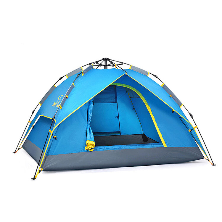 Tenda automatica Trackman TM1111 per 3-4 persone, impermeabile, a doppio strato, con tenda parasole per il campeggio