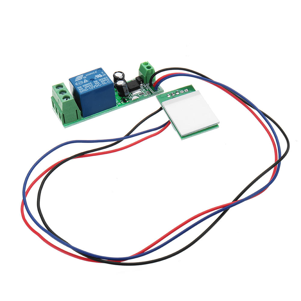 12V One Channel Capacitive Touch Key Sensor Module Computer Power Button With Relay Self-locking Fun