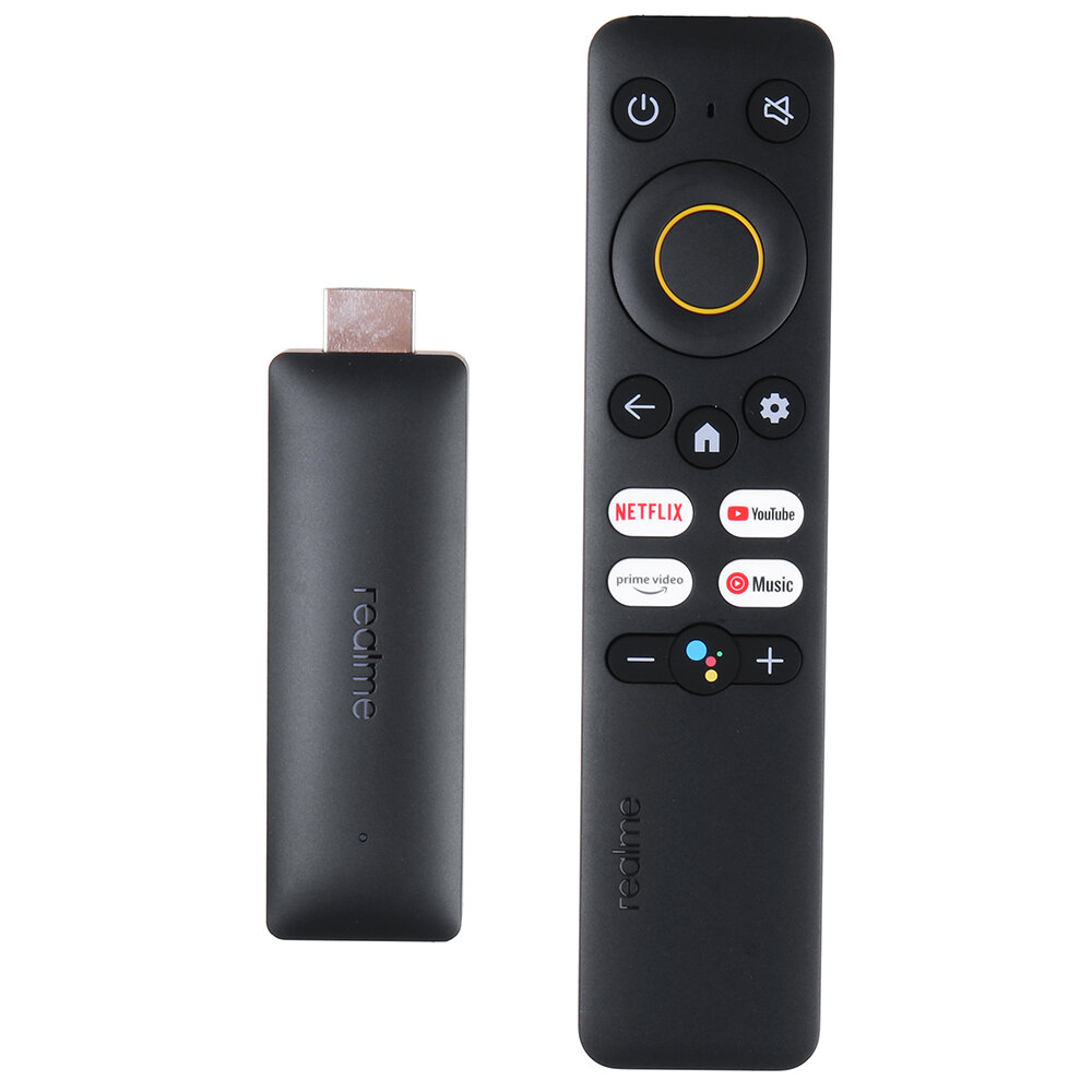 Realme 2K Smart Google TV Stick Global Version 1GB 8GB HDMI 1.4 Quad-Core CPU HDR 10+ Bluetooth 5.0 