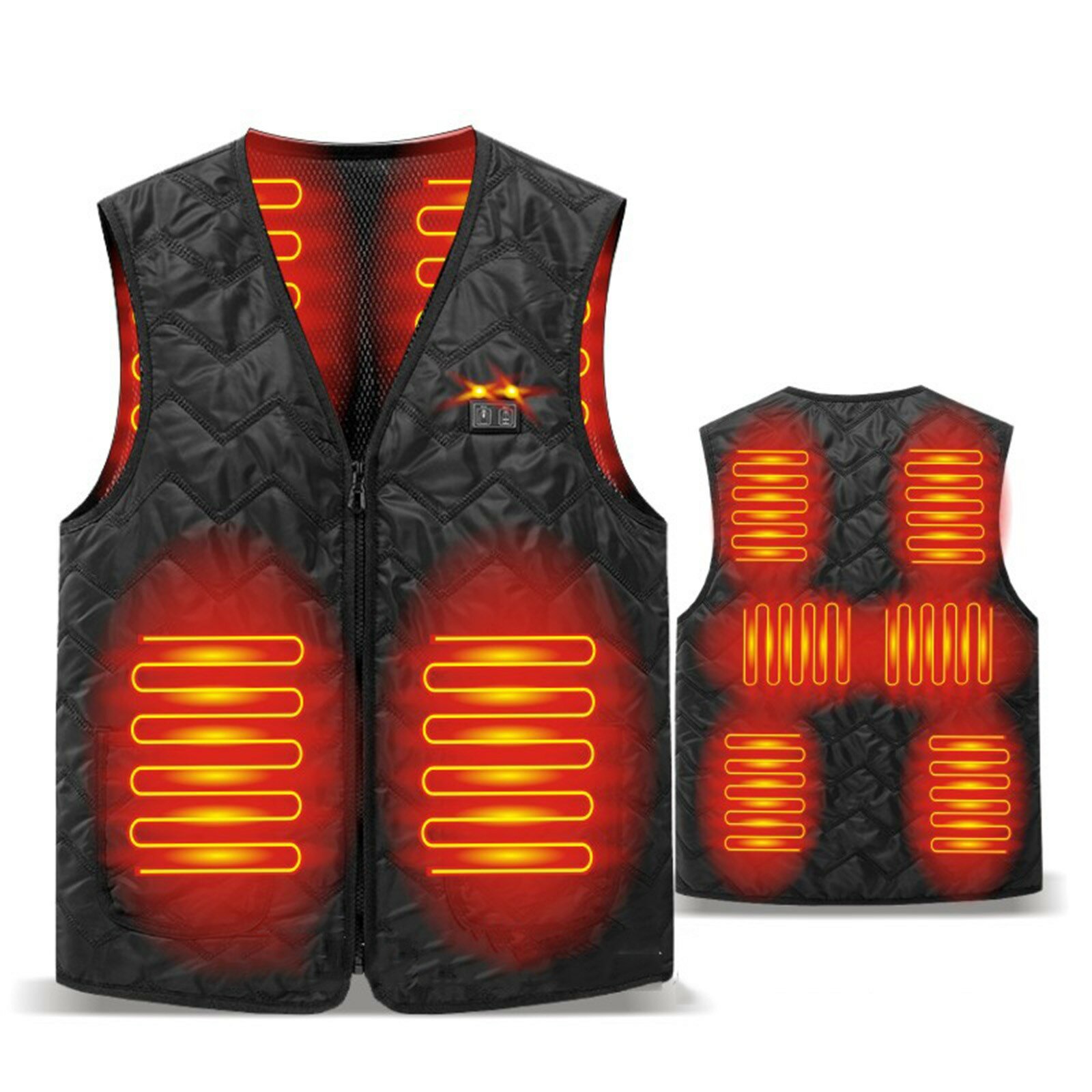 

Charging Vest Clothing Heated Infrared USB Warm Outdoor Via Women Man Fishing Districts Coat Eight Riding Skiing For Coa