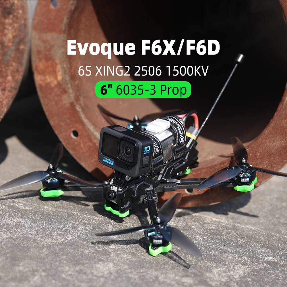 iFlight Nazgul5 Evoque F6X Squadshed X Analog／HD 6 Inch 6S Aurora FPV Racing Drone BLITZ MINI F7 FC 55A ESC XING2 2506 1500KV Motor