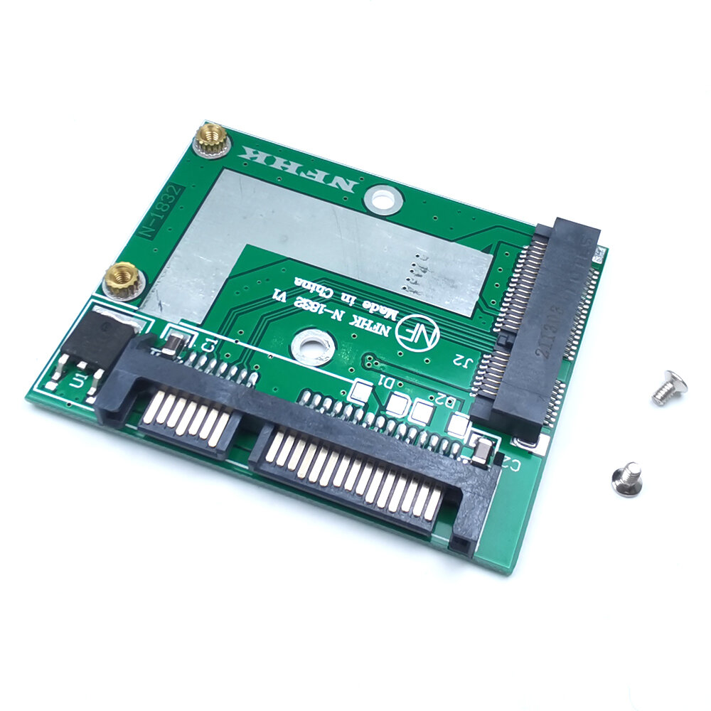 

WTXUP Mini PCIE mSATA to 2.5" SATA3 SSD Adapter Card Hard Disk Adapter Board Solid State Drive Converter