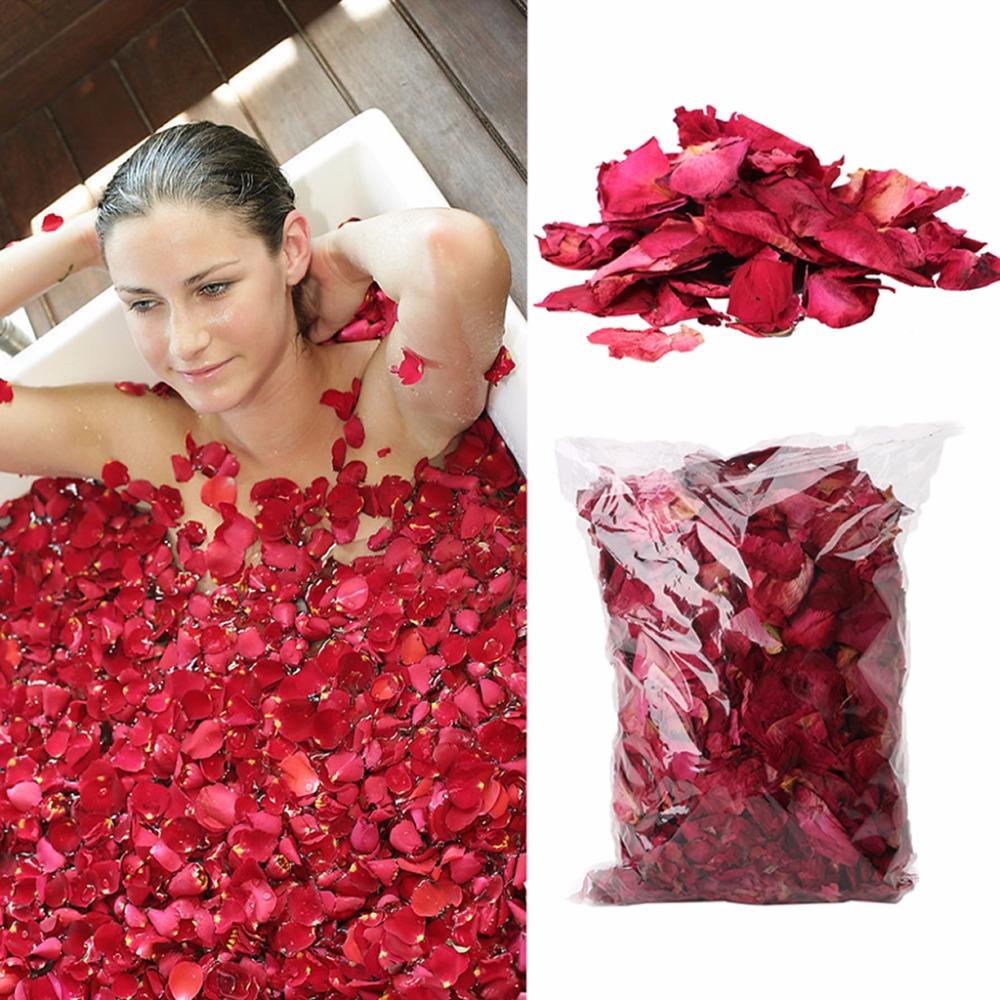 Dried Rose Petals Natural Flower Spa Whitening Shower Dry Rose Natural Flower Petal Bath Relieve Fragrant Body