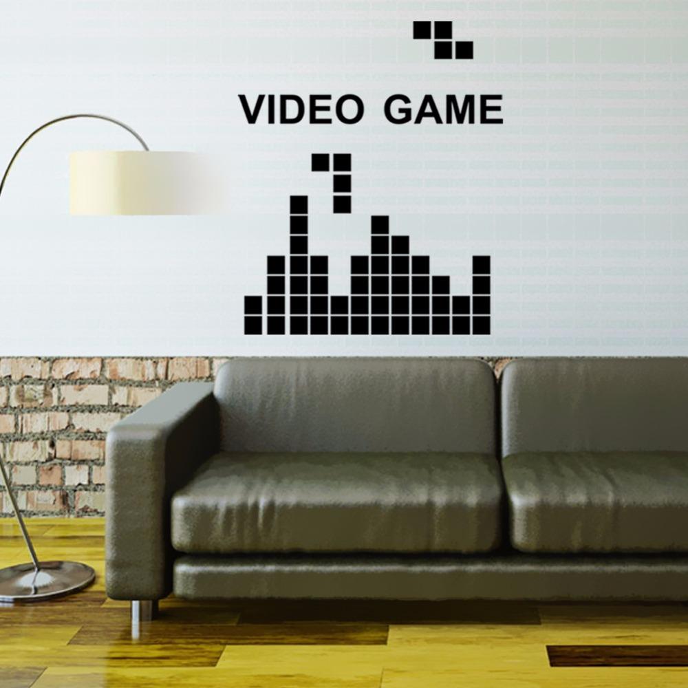 

Hot Play VIDEO GAME For Kids Rooms Decoration Removable Vinyl Stickers Art Mural Wallpaper Removable Wall Stickers Room