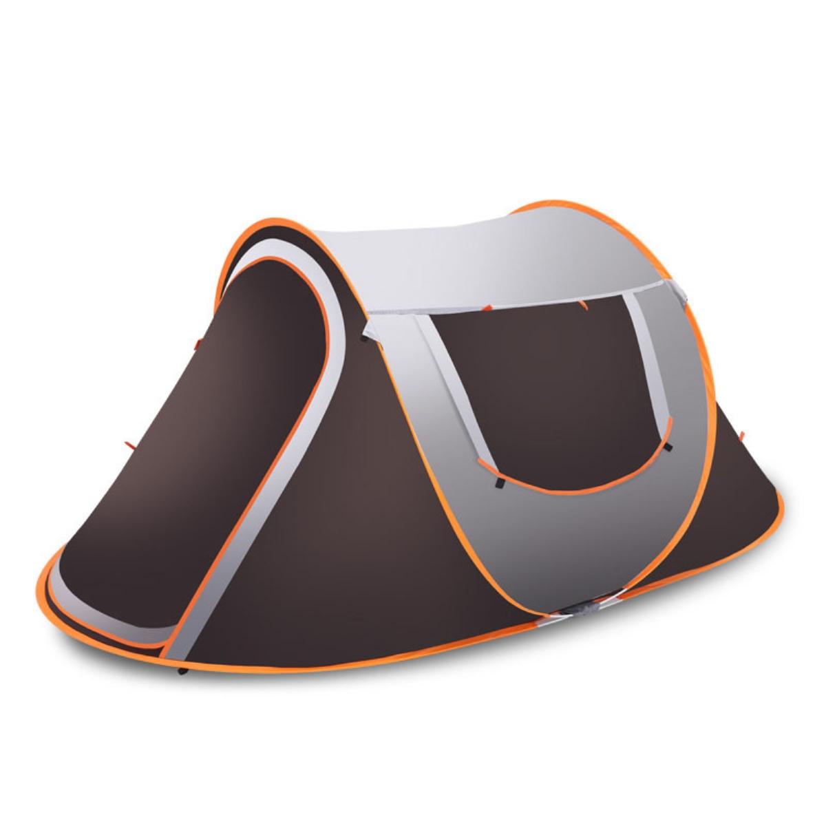 Tenda instantânea para 3-4 pessoas, à prova d'água, com sombra para o sol e proteção contra a chuva, ideal para camping e caminhadas.