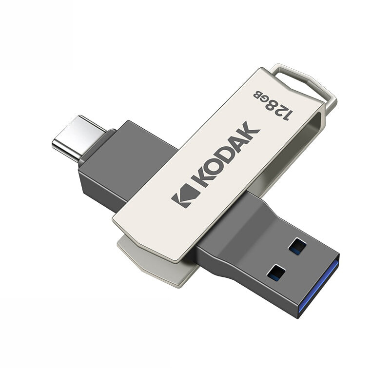 

K273 2 in 1 Type C & USB3.2 Flash Drive 128GB OTG Metal USB Stick Pendrive Cle OTG USB Flash Stick