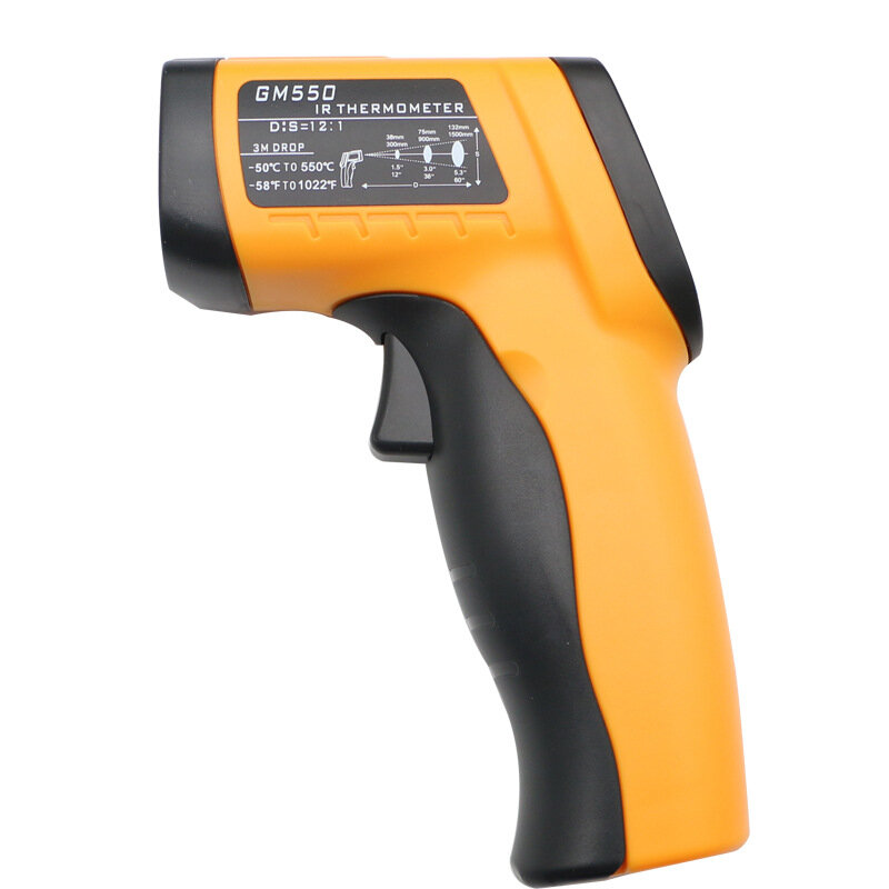  50550℃ 58 ° F1022 ° F Infrared Thermometer Handheld Digital Laser Electronic Outdoor Non Contact Hygrometer Humidit