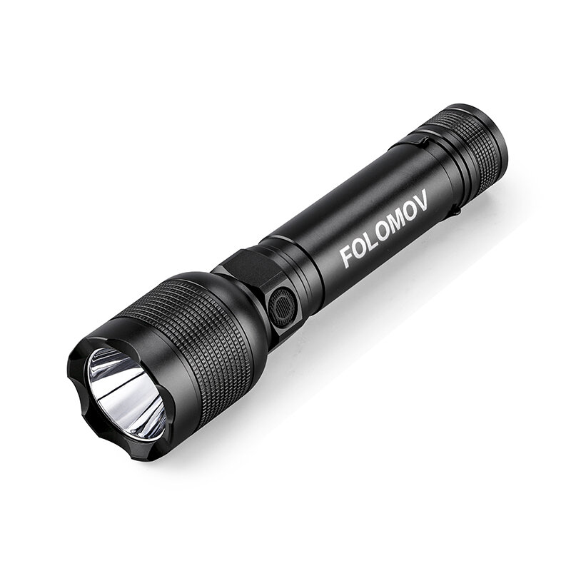 

Folomov Hold-1 1000LM Strong Light LED Flashlight With 18650 Battery Type-C Fast Recharge Waterproof Portable Mini Torch
