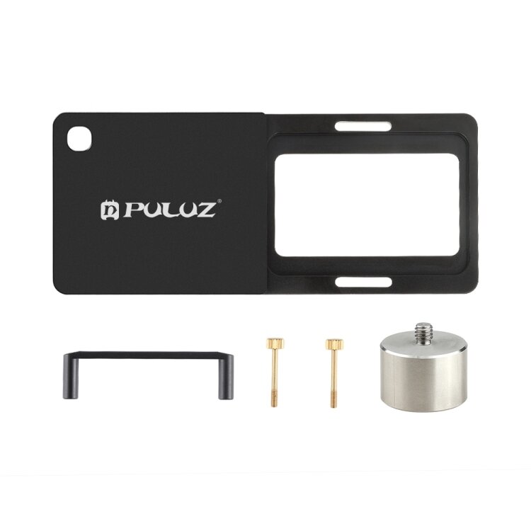 PULUZPU526B携帯電話ジンバルスイッチマウントプレートアダプターハンドヘルドスタビライザークランプGoProHERO9ブラック/ HERO8ブラックに対応