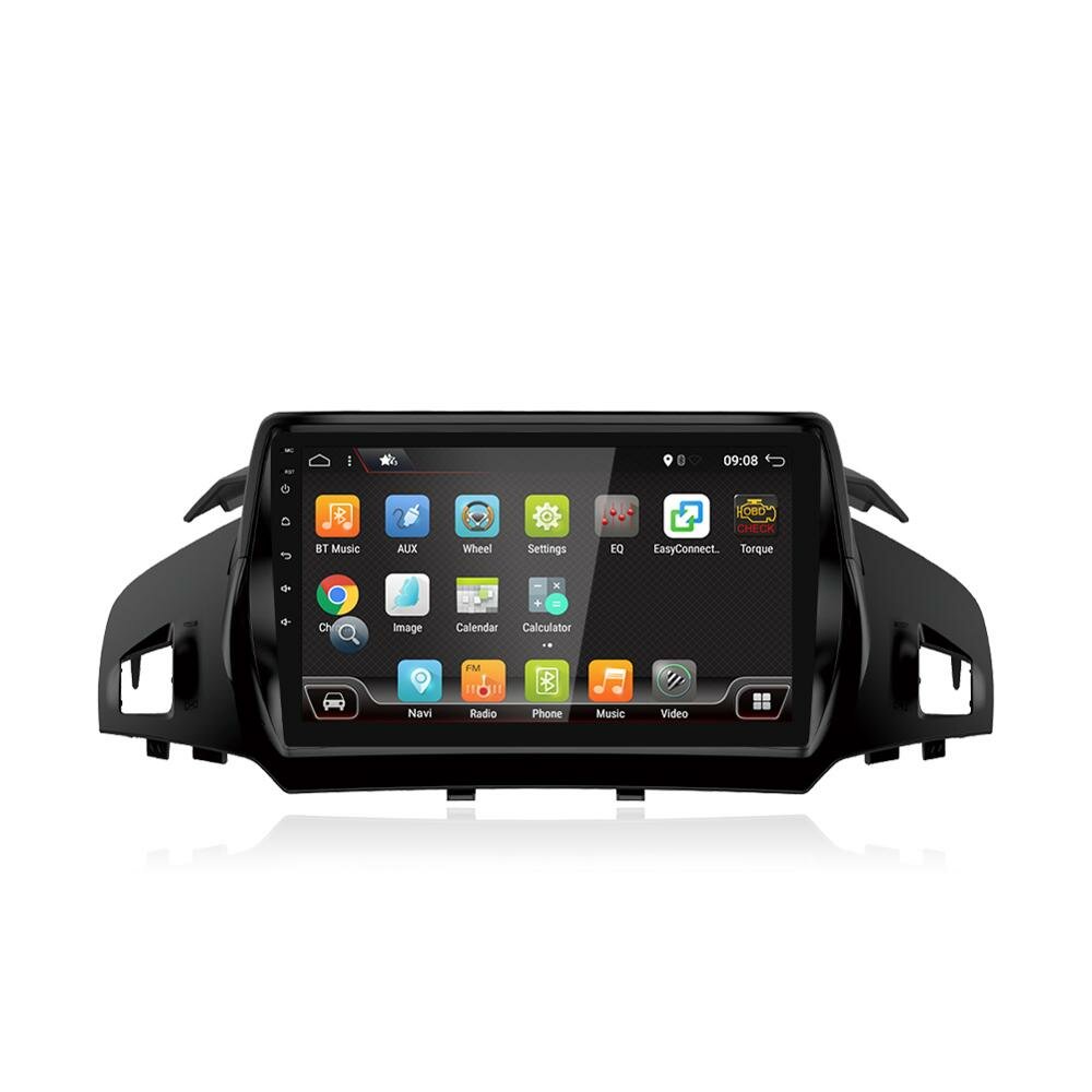 YUEHOO 9インチAndroid 10.0カーステレオラジオマルチメディアプレーヤー2G / 4G + 32G GPS WIFI 4G FM AM RDS Bluetooth Ford Kuga 2013-2017