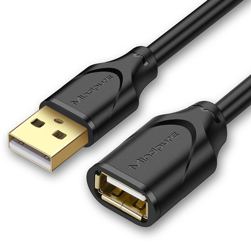 Mindpure US007 USB 2.0 Data Verlengkabel Male naar Male Extender Cord
