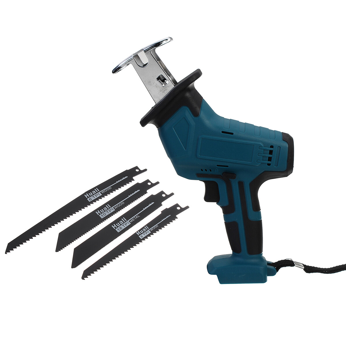 

18V 10mm Cordless Electric Reciprocating Saw Cutting Tool With 4xSaw Blades For Makita 18V Battery