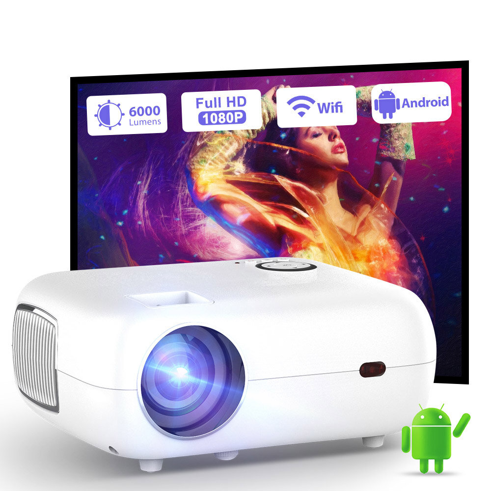 [Android OS] ThundeaL PG500 Full HD 1080P Projector Portable WIFI Android Projector 2K 4K Video Home Theater Movie Cinema Big Screen Beamer
