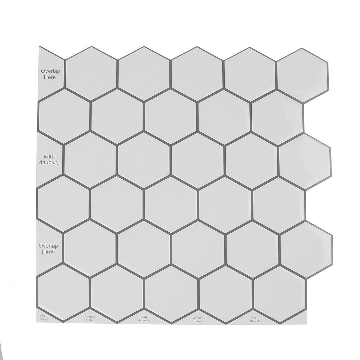 Morcart 3D Hexagon Muursticker Bad Keuken Decals Art Sticker Poster Decor 12 `` x 12