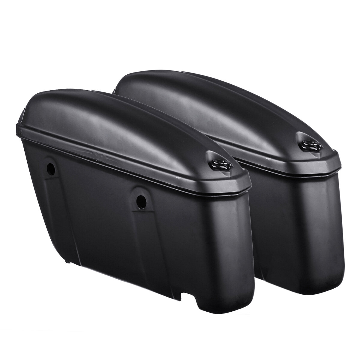 22l pair universal  motorcycle hard trunk saddlebags saddle bags side box rear