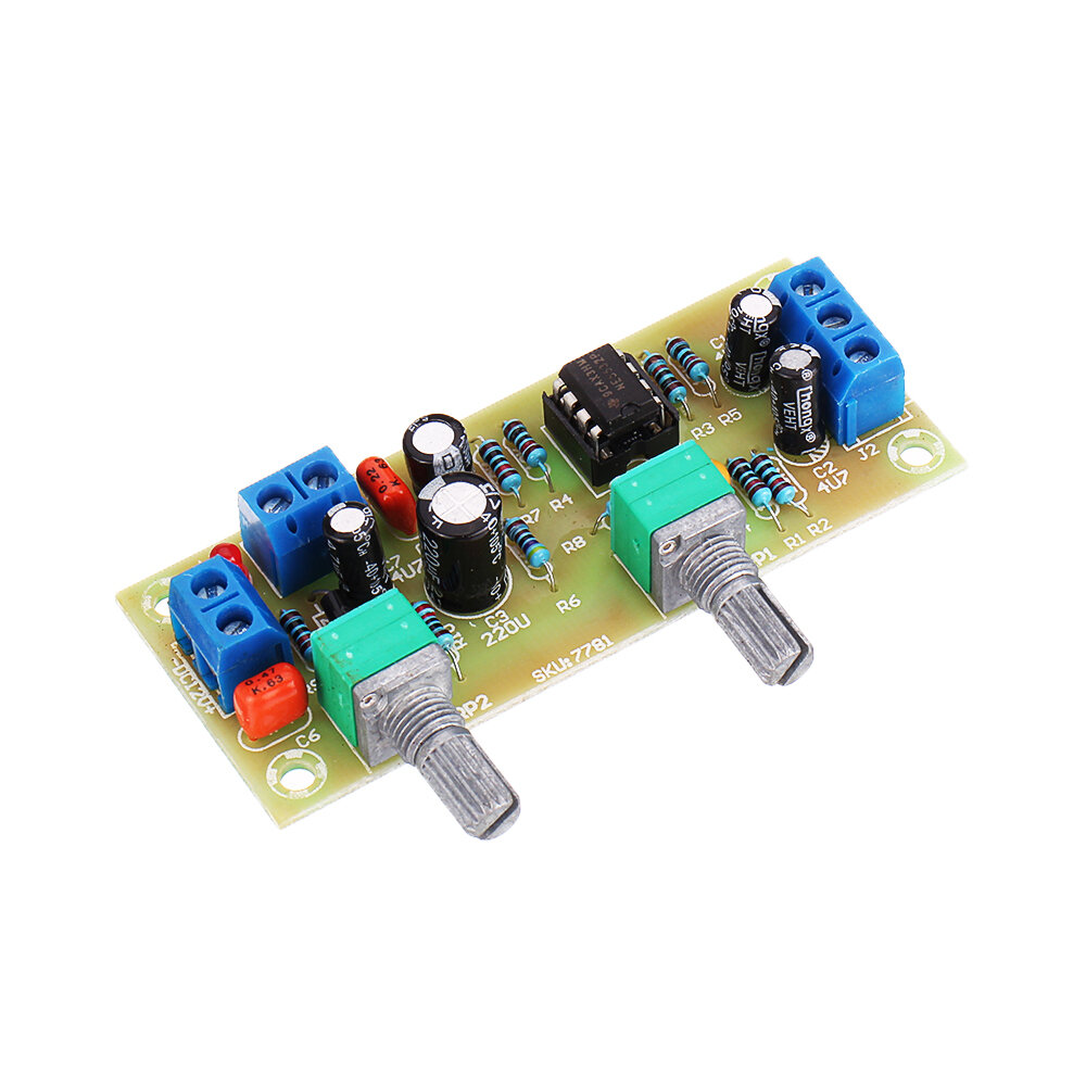 

5pcs Single Power Supply DC10-24V 22Hz-300Hz Subwoofer Preamp Board Low Pass Filter Module
