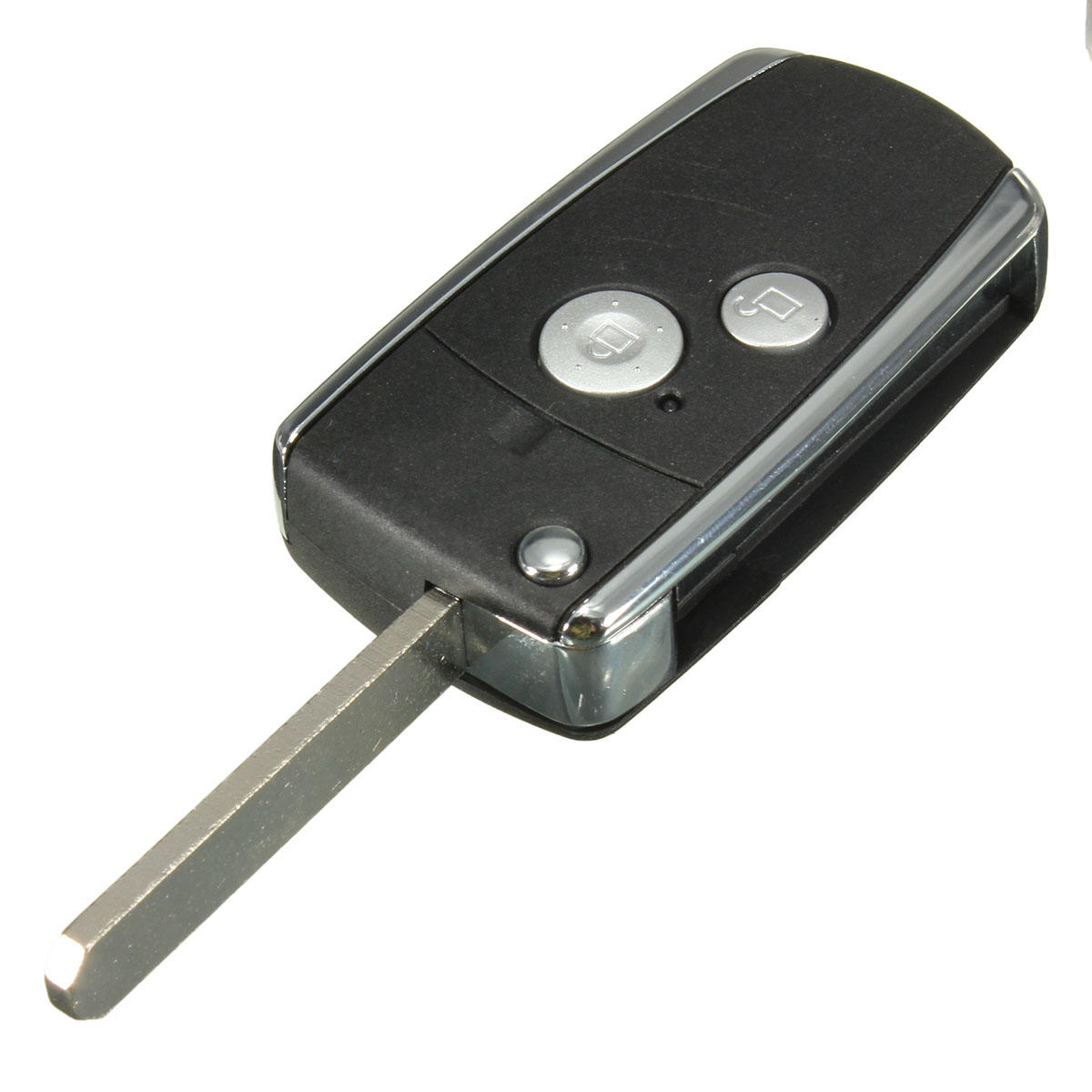 2 Knoppen Remote Black Flip Key Shell Voor Honda CIVIC CRV JAZZ ACCORD ODYSSEY