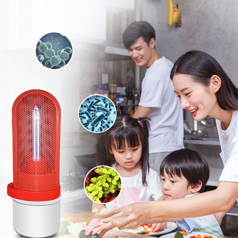

XANES® 360° 5m²2.5W Powerful Mini UVC Disinfection Germicidal Light USB UV+Ozone Air Clean Kill Mites Ultraviolet Lamp