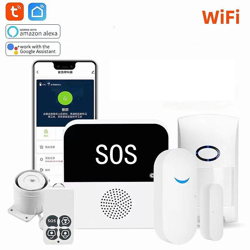 Zestaw alarmowy Tuya WiFi Smart Home Alarm System za $29.99 / ~120zł