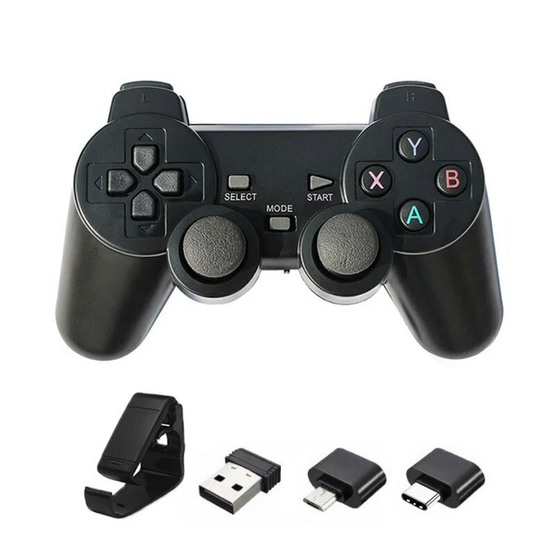 ENKEU T706W 2.4G Wireless Game Controller Gamepad Joystick Joypad for PS3 for Android TV Box With Mi