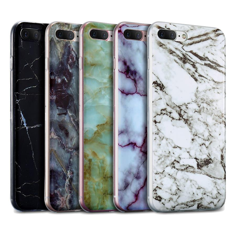 Bakeey ™ Marble Coque en Silicone Doux Antichoc pour iPhone X 7/8 7Plus / 8Plus