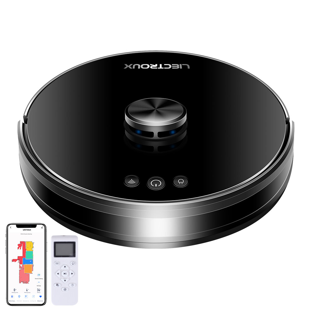 

Liectroux XR500 Lidar Robot Vacuum Cleaner Laser Navigation & Mapping Sweep and Wet Mopping WiFi App Control Multi-floor
