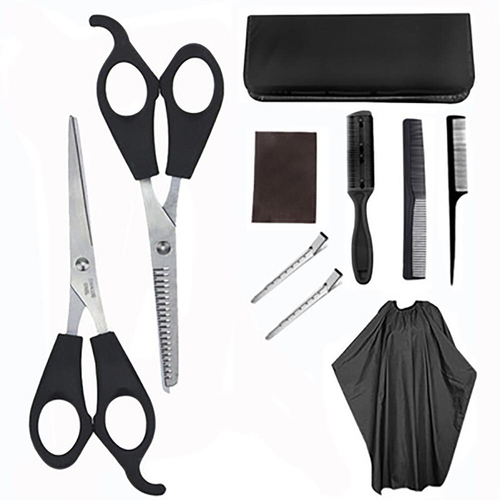 

10PCS Hairdressing Tools Salon Hair Scissors Shear Hair Bangs Trimming Cutting Tools