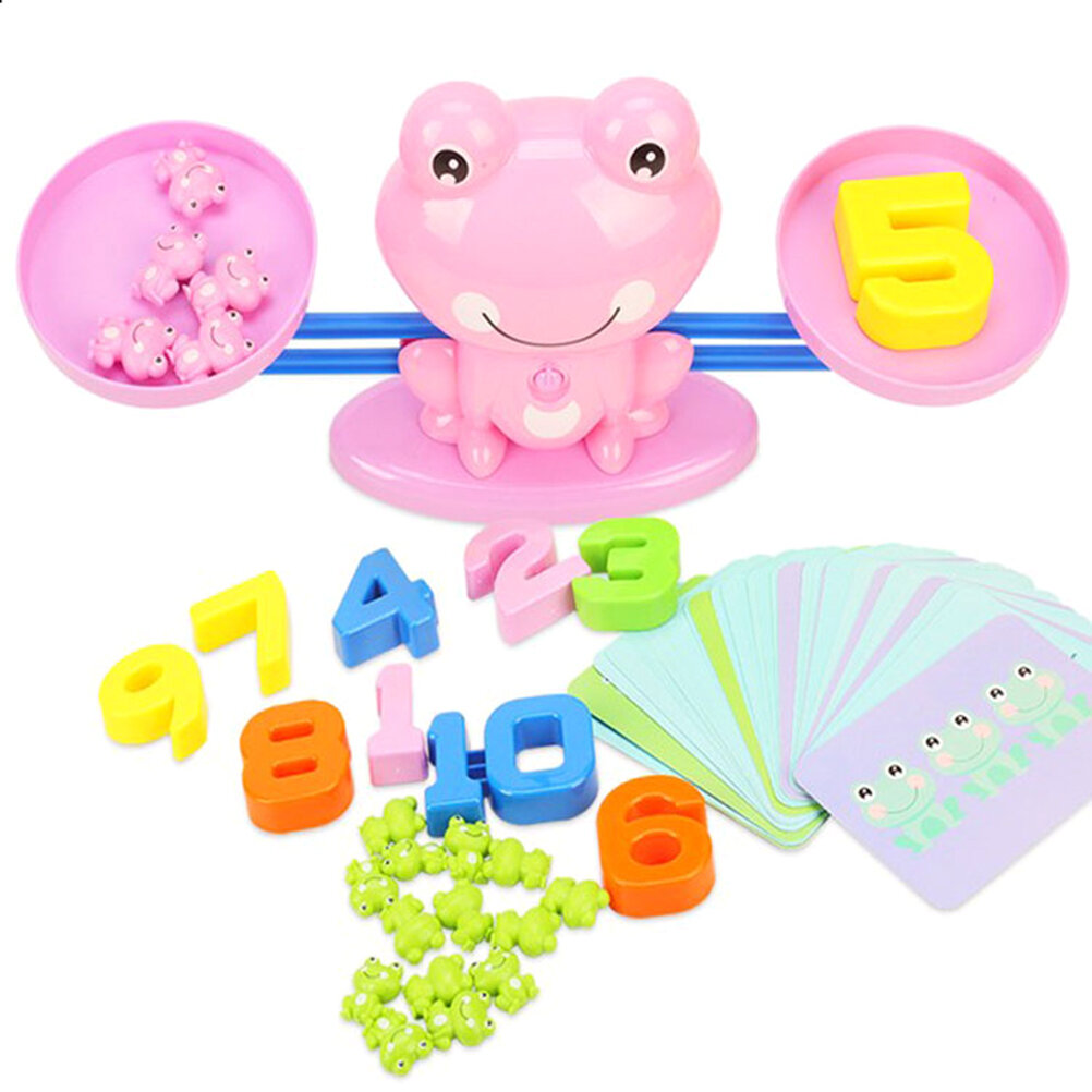 

Digital Balance Scale Toy Early Learning Children Enlightenment Digital Addition Subtraction Math Scales Toys
