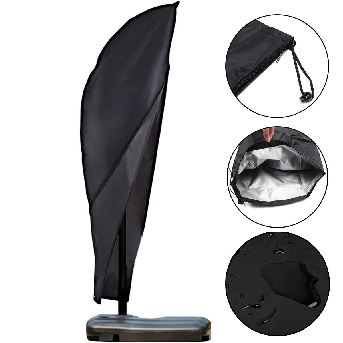 На открытом воздухе Зонтик зонтика для загара Водонепроницаемы Защитная крышка для защиты от пыли