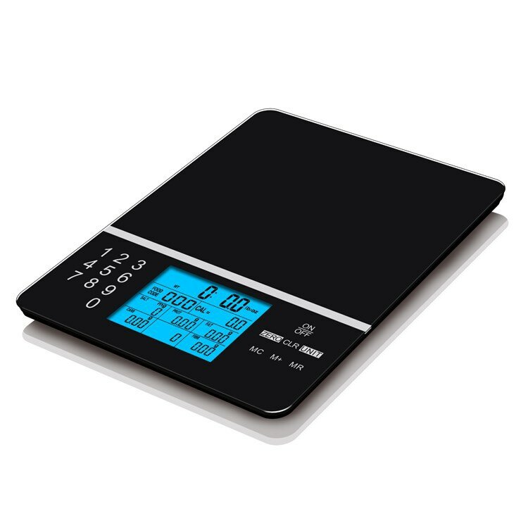 Portable Kitchen Scale 50Kg LCD Touch Screen Digital Display Backlight Weighing Scales Automatic Ele