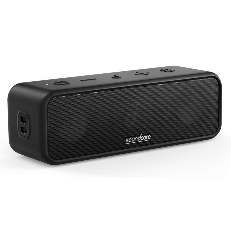 Anker Soundcore 3 Bluetooth Speaker 16W Stereo Geluid Pure Titanium Membraan Drivers BassUp 24H Spee