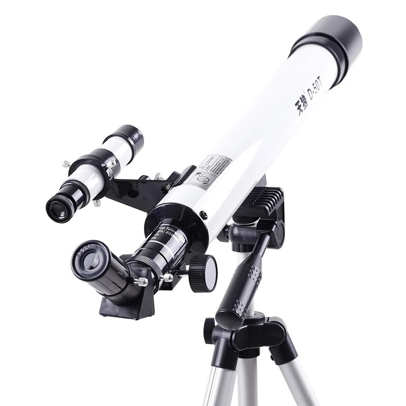 125X Refractive Astronomical Telescope with Tripod Kids 360° Surround Outdoor Monocular Children Refractive Astrophile Space Observation Tool