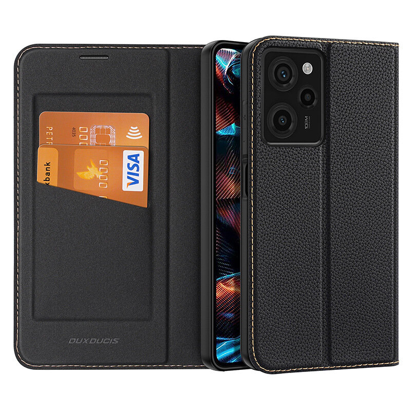 

Dux Ducis Skin X2 Magnetic Flip Protective Phone Case with Card Holders for Redmi Note 12 Pro 5G/Poco X5 Pro 5G