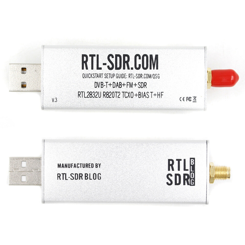 

RTL-SDR SDR Приемник Блог RTL V3 R820T2 RTL2832U 1PPM TCXO SMA RTLSDR Программно определяемый Радио