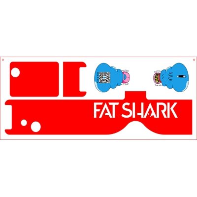 URUAV Frame + Button Red Sticker for Fatshark Dominator
