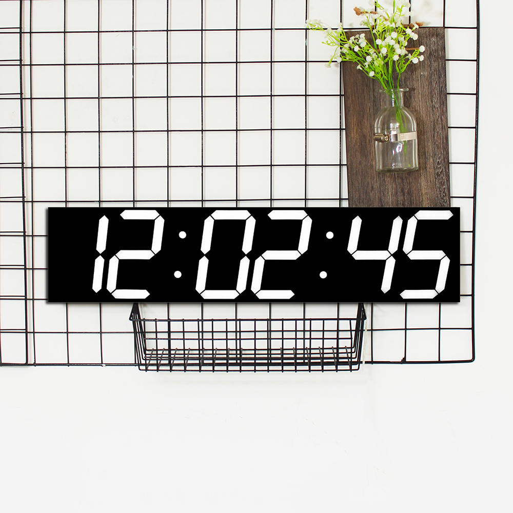 Zegar ścienny LED Remote Control Oversize LED Wall Clock 3D za $39.99 / ~166zł