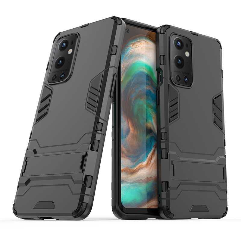 

Bakeey for OnePlus 9 Pro Case Armor with Bracket Shockproof PC Protective Case Back Cover